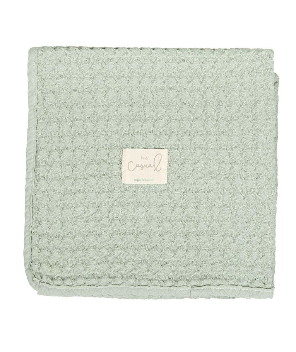 Manta Crochet Algodon Bimbi Casual Menta - Nanetes